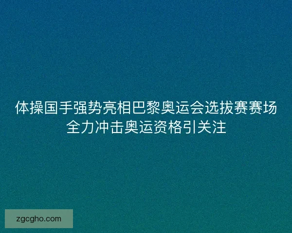 体操国手强势亮相巴黎奥运会选拔赛赛场全力冲击奥运资格引关注
